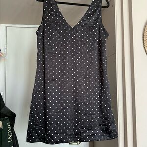 Black Polka Dot Mini Dress by Wayf